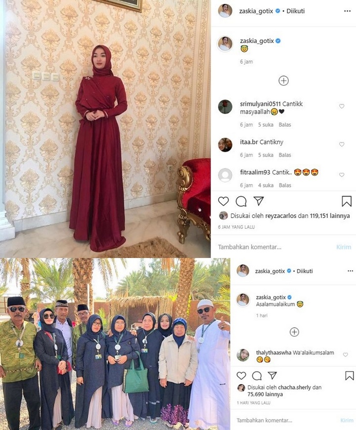 Zaskia Gotik Berhijrah Demi Calon Suami?