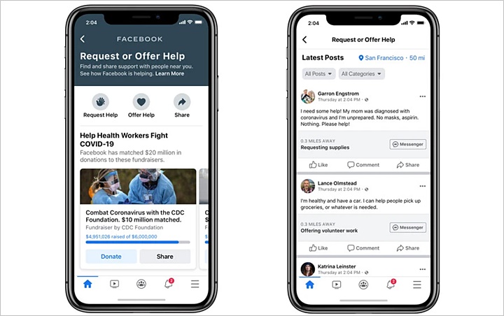 Facebook Community Help, Fitur 'Istimewa' Pembantu di Tengah Pandemi Corona