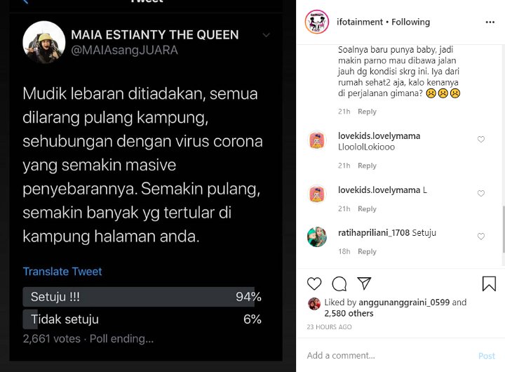 Dampak Corona, Maia Estianty Imbau Masyarakat Tak Mudik Lebaran