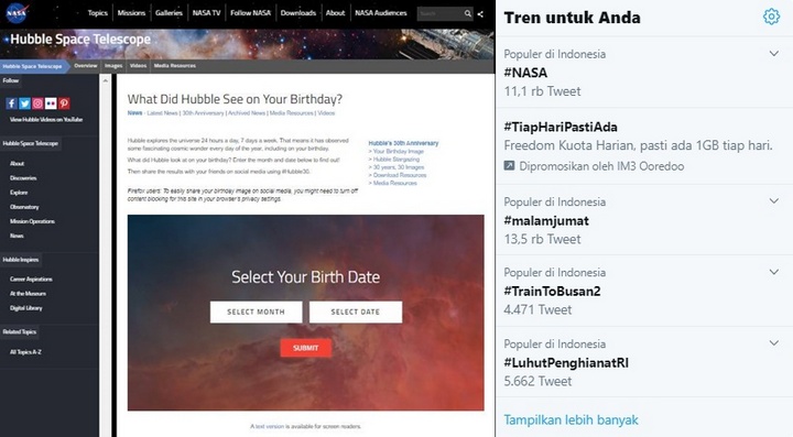 NASA Trending Twitter