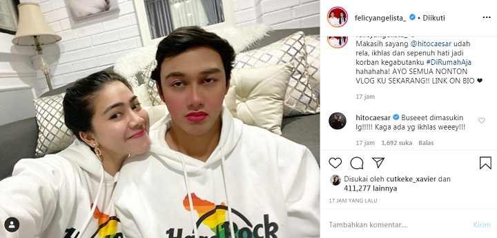 Hito Caesar Tak Ikhlas Felicya Upload Foto Dandanannya Jadi Cewek