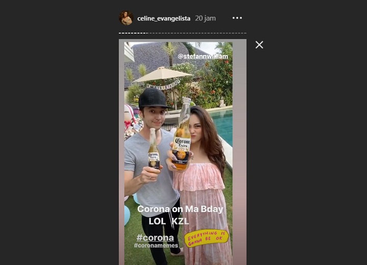 Celine Evangelista Cuma Pajang Foto Bareng Anak Saat Ultah, Stefan William Mana?
