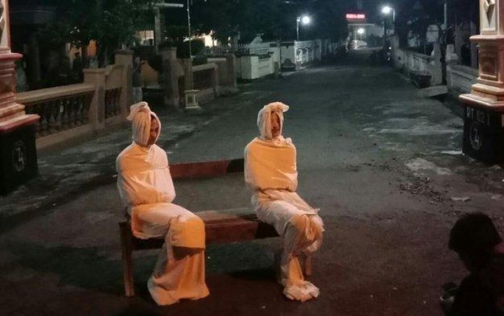 Foto 'Pocong Anti Corona' Purworejo Viral Hingga di Korsel, Ternyata Begini Awal Mulanya