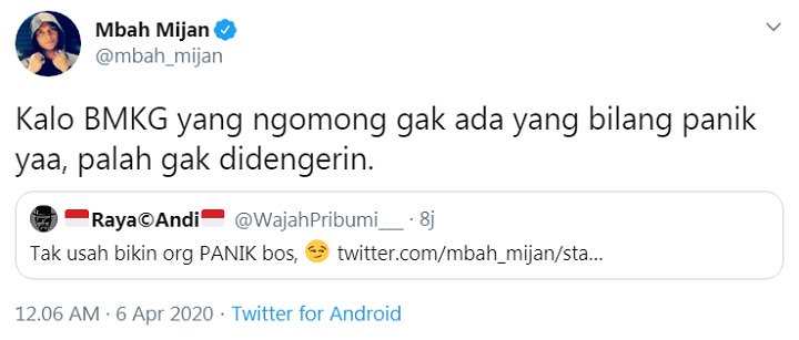 Mbah Mijan Ramalkan Gempa Besar, Jawab Begini Saat Dibilang Bikin Panik