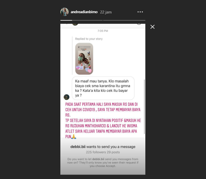 Selamat Dari Covid-19, Andrea Dian Beberkan Biaya Perawatan Selama Di Rumah Sakit