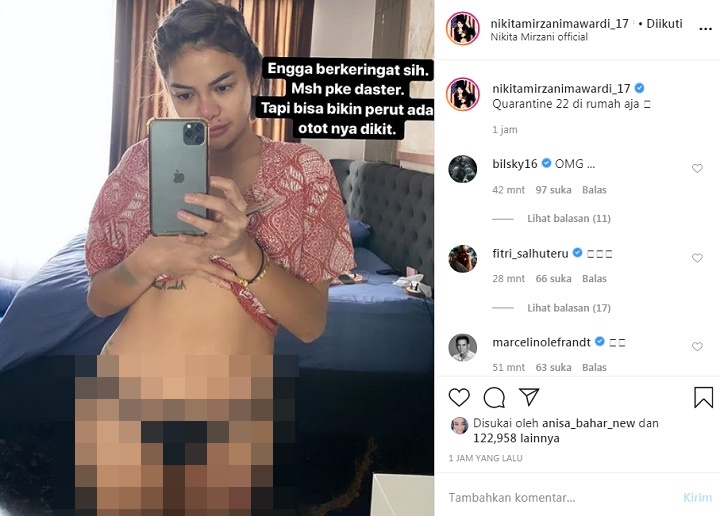 Nikita Mirzani Singkap Daster Demi Pamer Otot Perut, Jawab Begini Saat Diingatkan Siksa Tuhan