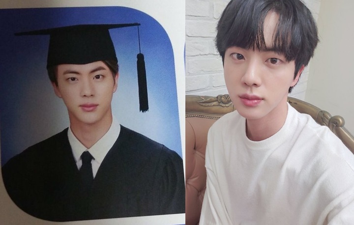 Foto Kelulusan Sarjana dan Selfie Baru Dibandingkan, Jin BTS Anti Menua