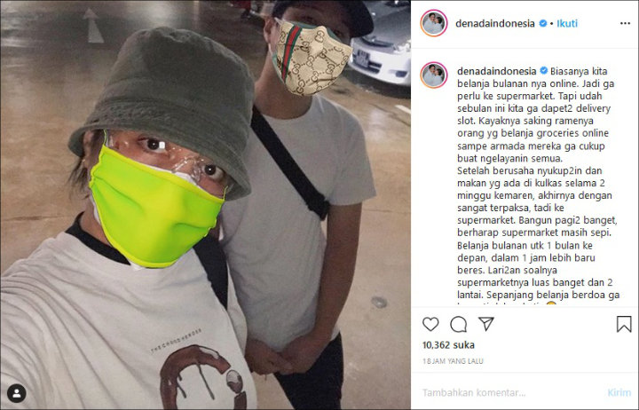 Terpaksa Belanja ke Supermarket Saat Wabah Corona, Denada Sampai Lari-Larian