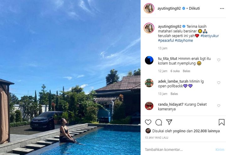 Ayu Ting Ting Liburan Saat Corona?
