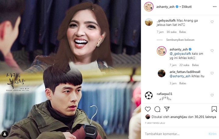 Ashanty \'Ditatap\' Mesra Hyun Bin, Begini Reaksi Anang Hermansyah