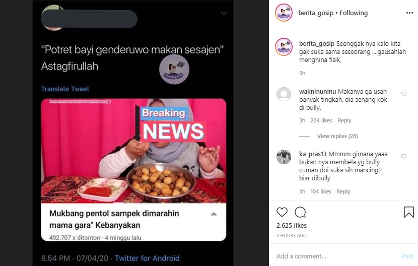 Rahmawati Kekeyi Diledek Bak Anak Genderuwo Makan Sesajen, Tuai Pembelaan?