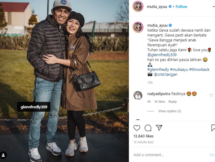 Glenn Fredly Meninggal Dunia, Mutia Ayu: Gewa Bangga Jadi Anak Perempuan Ayah