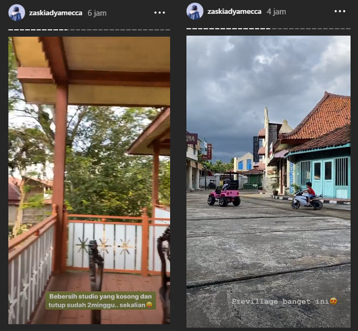 Punya Studio Alam Sendiri, Zaskia Adya Mecca Liburan Bareng Keluarga Di Tengah Wabah Corona