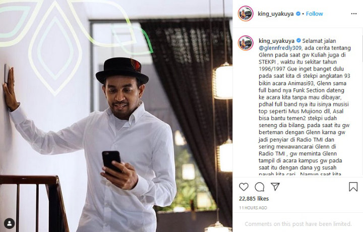 Uya Kuya Kenang Masa Kuliah Dengan Glenn Fredly, Tolak Honor Manggung