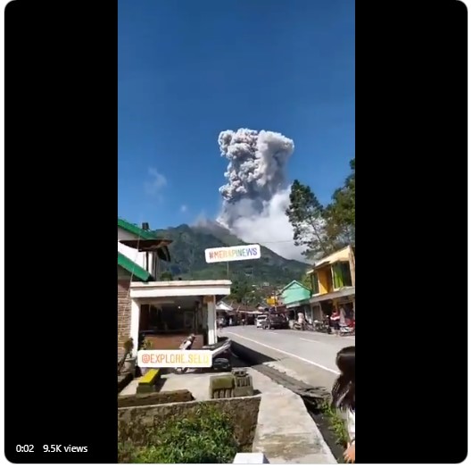 Gunung Merapi Erupsi Jadi Trending Topik, BPBD Bagikan Masker Untuk Warga