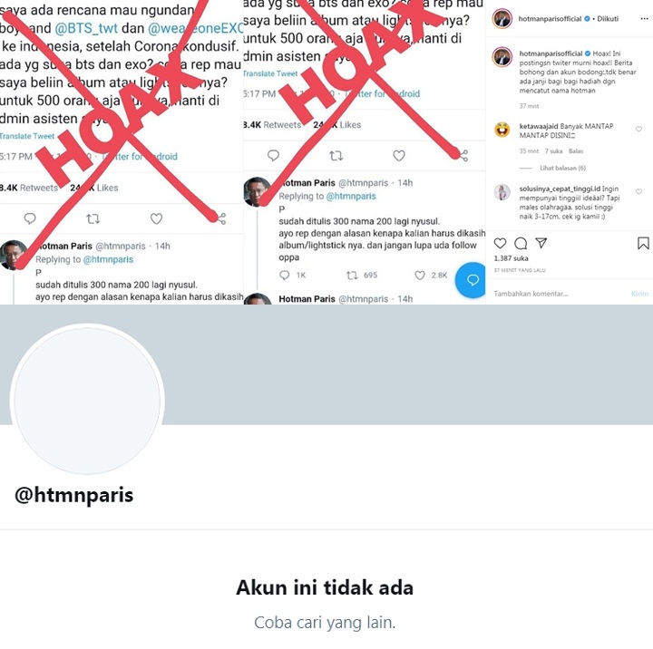 Hotman Paris Berencana Datangkan BTS dan EXO ke Indonesia Saat Wabah Corona Berakhir?