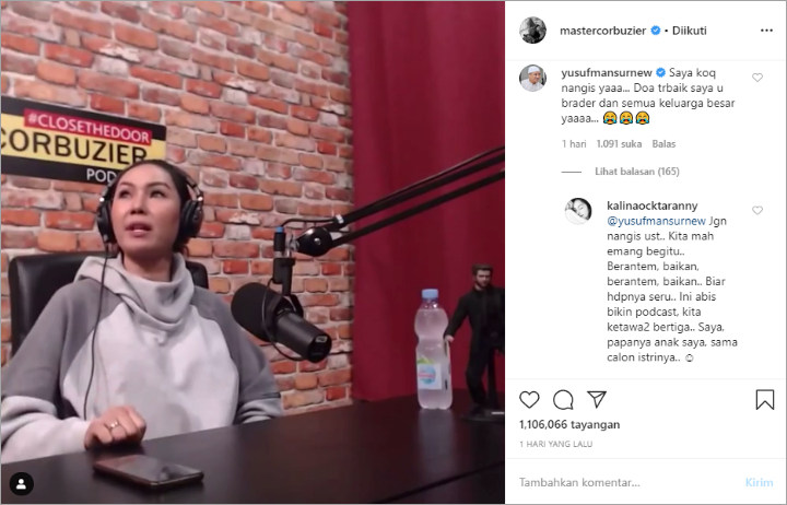 Deddy Corbuzier Ledek Kalina Oktarani Doyan Kawin Malah Dapat Doa dari Ustaz Yusuf Mansur
