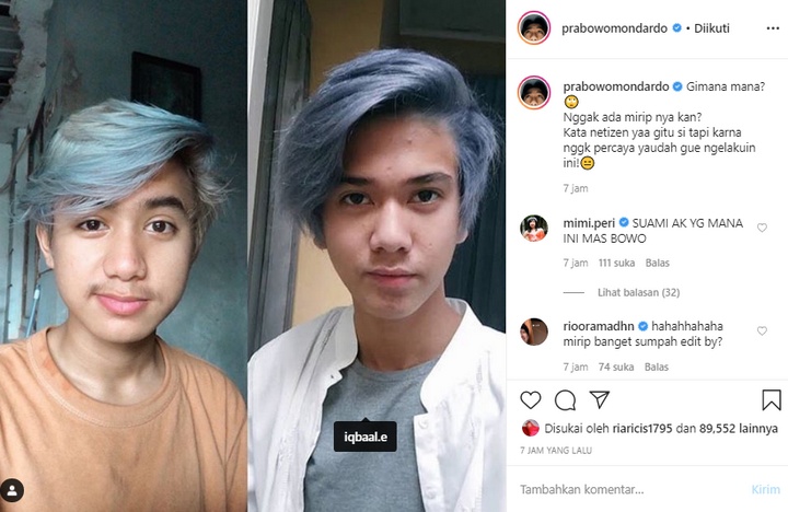 Bowo alpenliebe Ngaku Mirip Iqbaal Ramadhan?