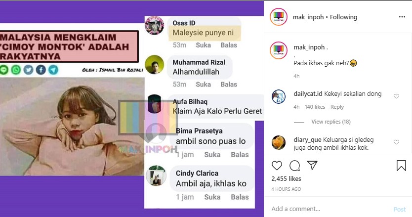 Beredar Isu Cimoy Diklaim Malaysia dan Timor Leste Sebagai Warganya Usai Sukses Jadi Seleb Tik Tok