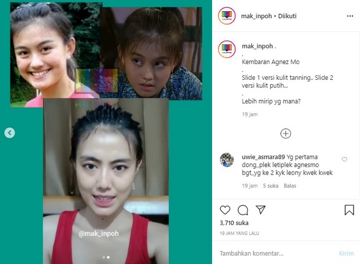 \'Kembaran\' Agnes Monica jadi Viral, Malah Disebut Bak Uus Versi Wanita