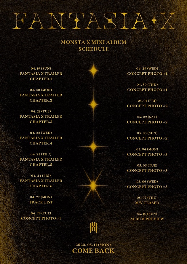 Jelang Comeback, Monsta X Ungkap Jadwal Lengkap Perilisan Konten Album \'FANTASIA X\'