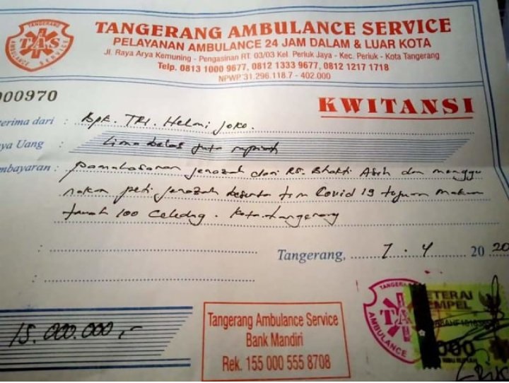 Pemkot Tangerang Beri Teguran Tegas Rumah Sakit Yang Tagih Biaya Pemakaman Pasien Corona