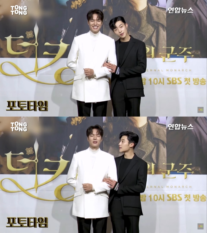 Woo Do Hwan Gandeng Manja Lee Min Ho di Jumpa Pers \'The King: Eternal Monarch\'
