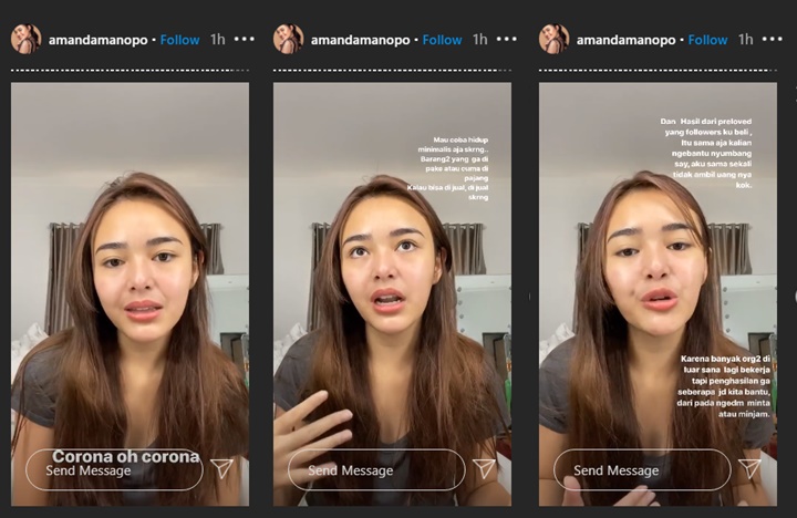 Amanda Manopo Beri Klarifikasi Usai Disebut Jual Tas Untuk Bayar Cicilan