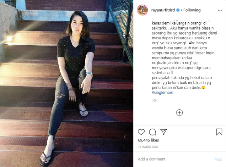 Raya Kitty Curhat Perjuangan Bahagiakan Keluarga, Netizen Salfok Tagar Single Mom