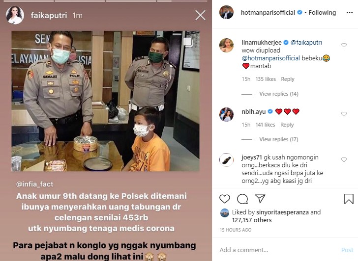 Hotman Paris Sentil Para Pejabat Dengan Aksi Viral Bocah 9 Tahun Bisa Sumbang APD