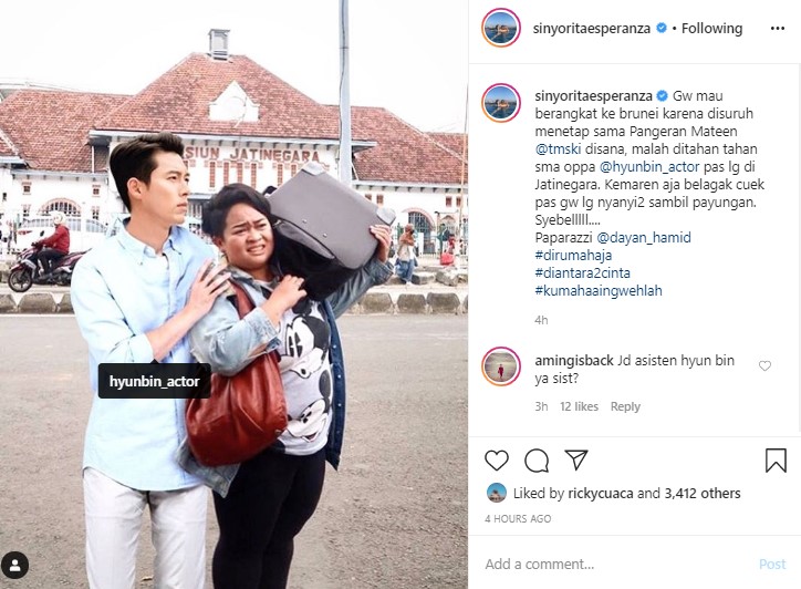 Ingin Nyusul Pangeran Mateen Ke Brunei, Sinyorita Malah \'Ditahan\' Hyun Bin Di Stasiun Jatinegara