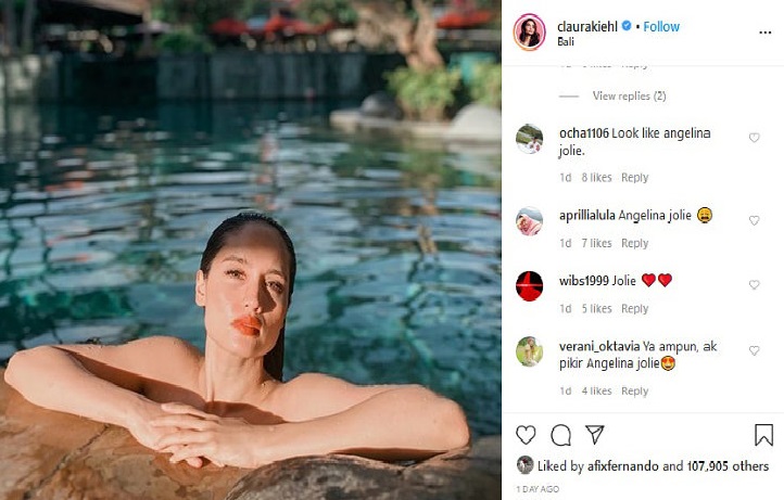 Pamer Foto Saat Renang, Cinta Laura Dikira Angelina Jolie