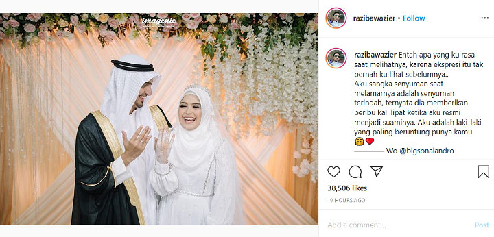 Resmi Menikah dengan Vebby Palwinta, Razi Bawazier Curhat Soal Perasaan