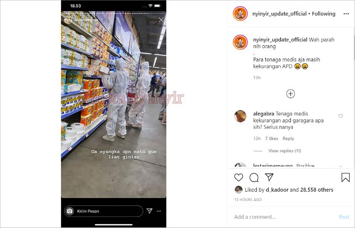 Rachel Vennya Pergoki Orang Pakai APD di Supermarket, Tuai Komentar Tak Terduga