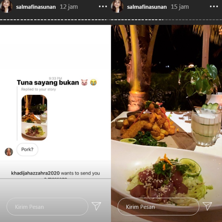 Salma Jawab Soal Makan Babi