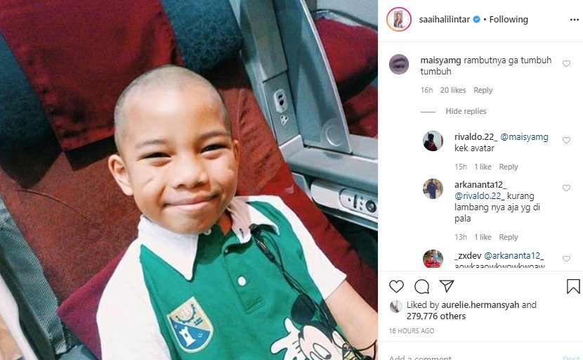 Saaih Halilintar Pamer Potret Lawas Rambut Botak Di Masa Kecil Jadi Sorotan