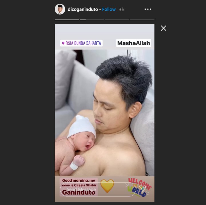 Melahirkan di Tengah Pandemi Corona, Chacha Frederica dan Bayi Perempuannya Sehat