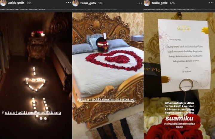 Zaskia Gotik Pamer Kamar Pengantin Hingga Terima Pesan Romantis dari Sang Suami