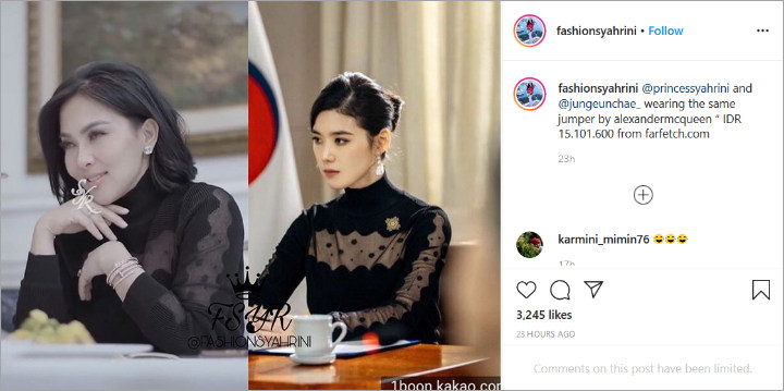 Syahrini Kembaran Gaun dengan Jung Eun Chae \'The King: Eternal Monarch\', Segini Harganya