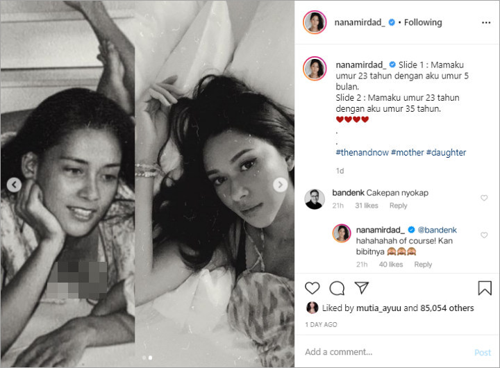 Bandingkan Paras Dengan Lidya Kandou, Nana Mirdad Dibilang Kalah Cantik