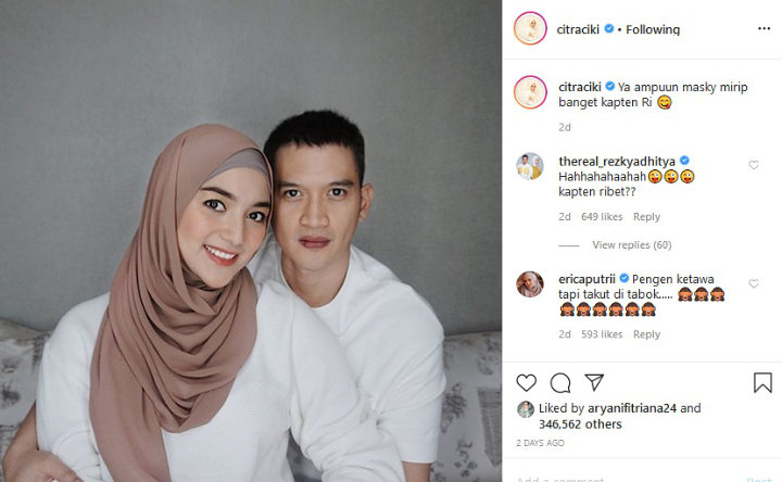 Citra Kirana Bilang Suaminya Mirip Kapten Ri Jung Hyuk, Respon Rezky Aditya Bikin Ngakak