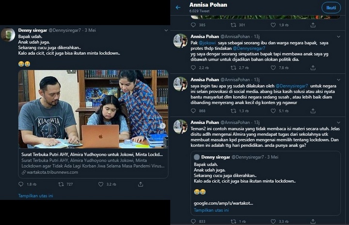 Annisa Pohan Ngamuk ke Denny Siregar