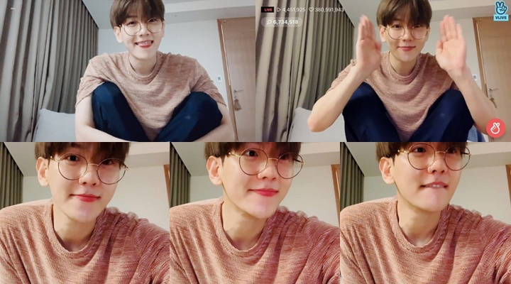 Tampang Baekhyun Di saat Mengunakan Kacamata Dan Bikin Netizen Tidak percya Umurnya Sudah 29 Tahun