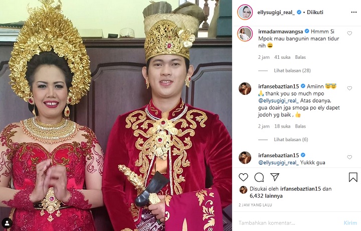 Ely Sugigi Posting Foto Jadi \'Manten\' Bareng Irfan, Irma Darmawangsa: Bangunin Macan Tidur