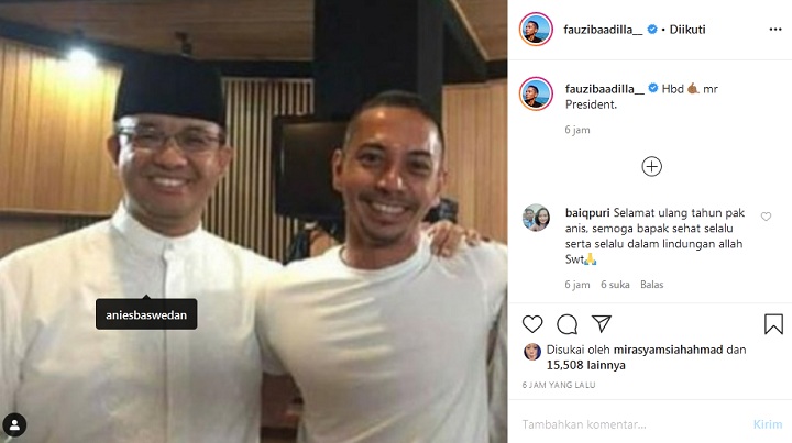 Ucapkan Selamat Ultah, Fauzi Baadilla Bikin Geger Sebut Anies Baswedan \'Presiden\'