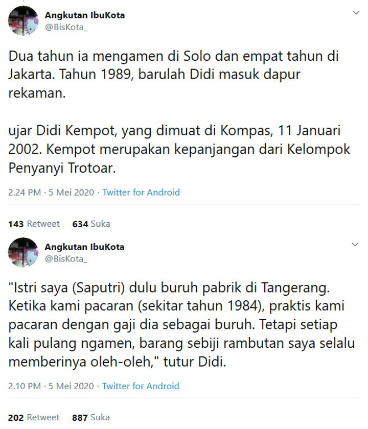 Fakta Istri Pertama Didi Kempot