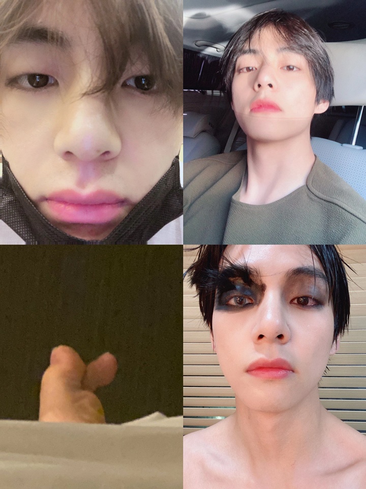 V BTS Tebar Foto Aneh-Aneh Tapi Langsung Dihapus 1