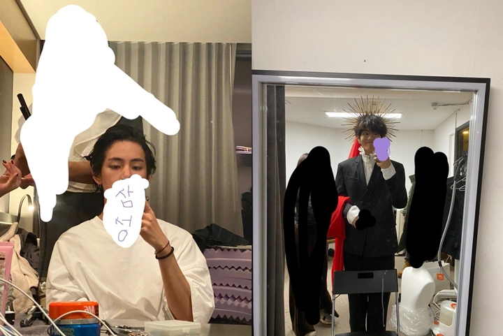 V BTS Tebar Foto Aneh-Aneh Tapi Langsung Dihapus 3