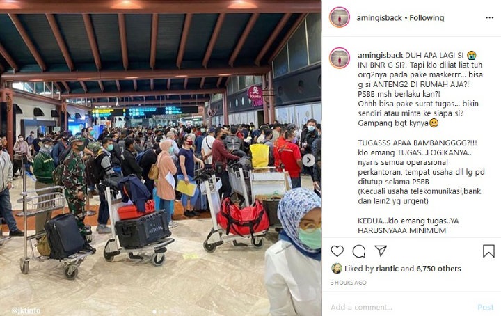 Aming Geram Lihat Antrean Padat di Bandara, Pemerintah Ikutan Kena Sentil