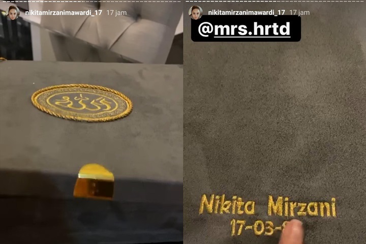 Unboxing Paket Spesial, Nikita Mirzani Nangis Dapat Kado Alquran Bertuliskan Namanya